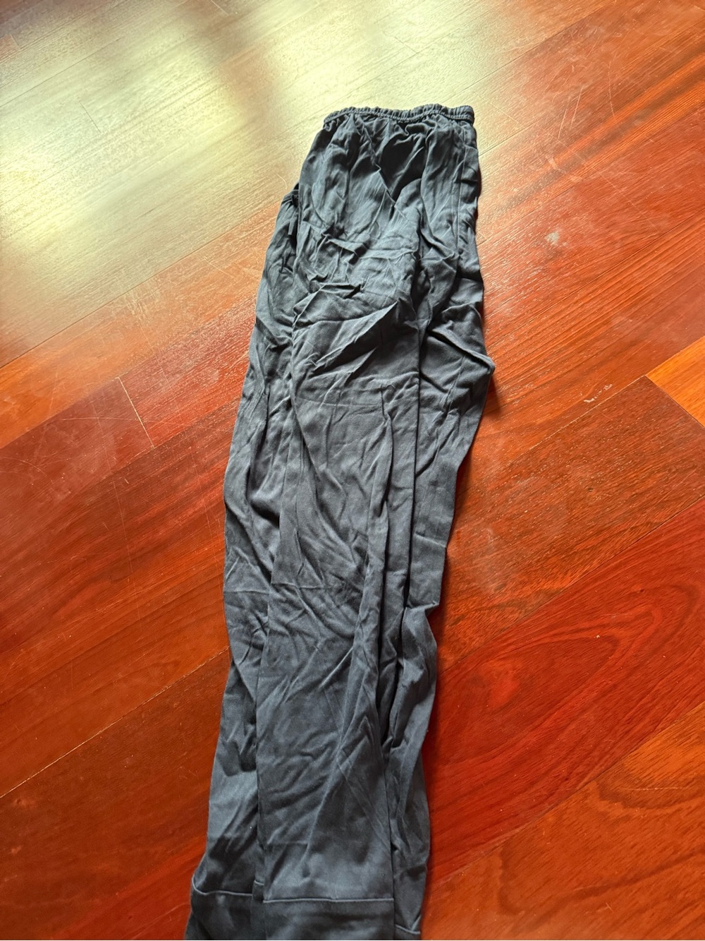 Fabletics Black Elastic-Waist Track Pants
